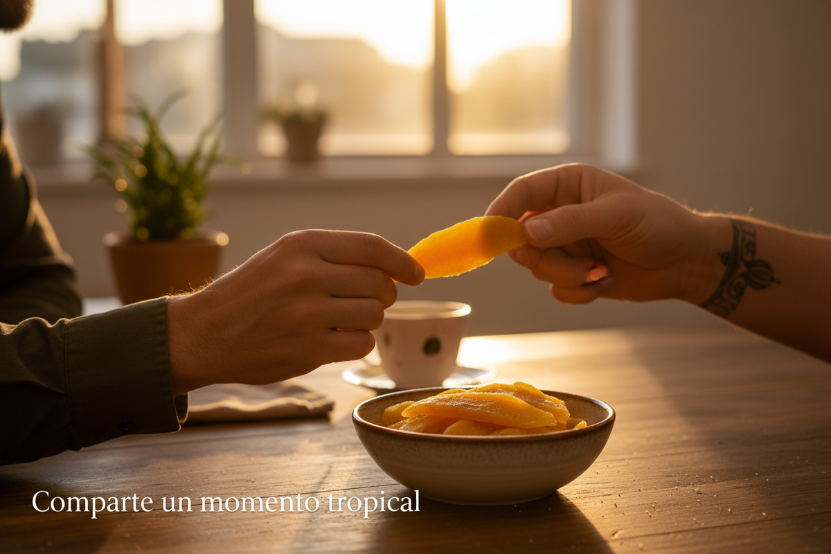 Momento compartido con mango