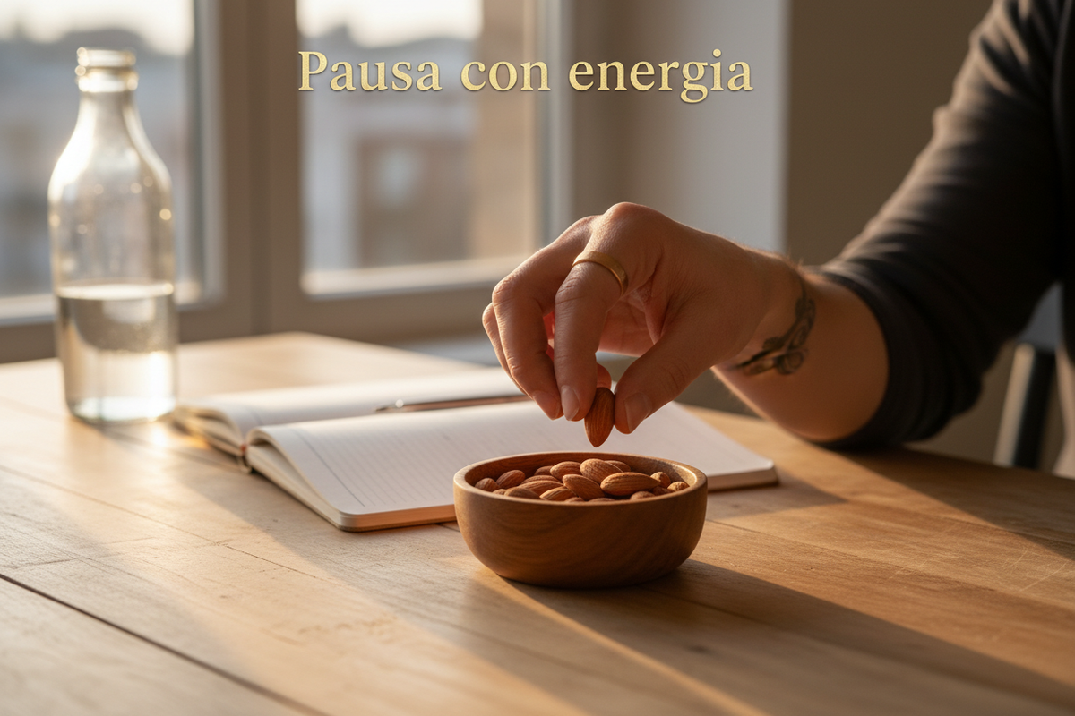 Pausa activa con almendras