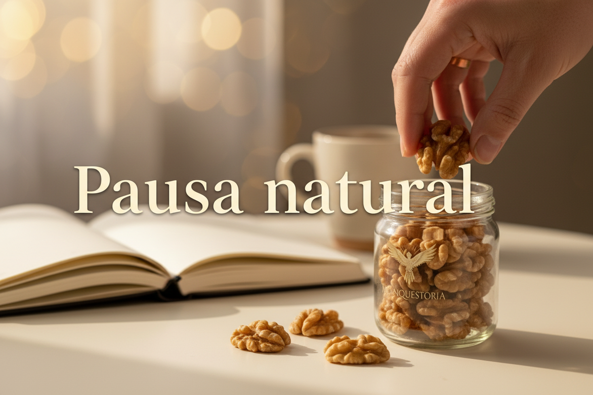 Pausa cotidiana con nueces